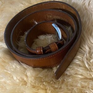Brown Leather Men's Belt